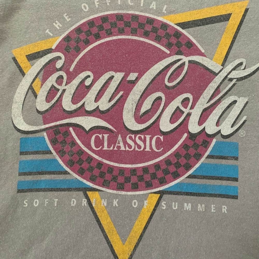 Stranger Things Coca-Cola cropped shirt